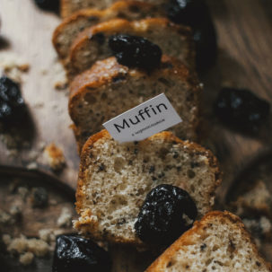 Muffin with prunes